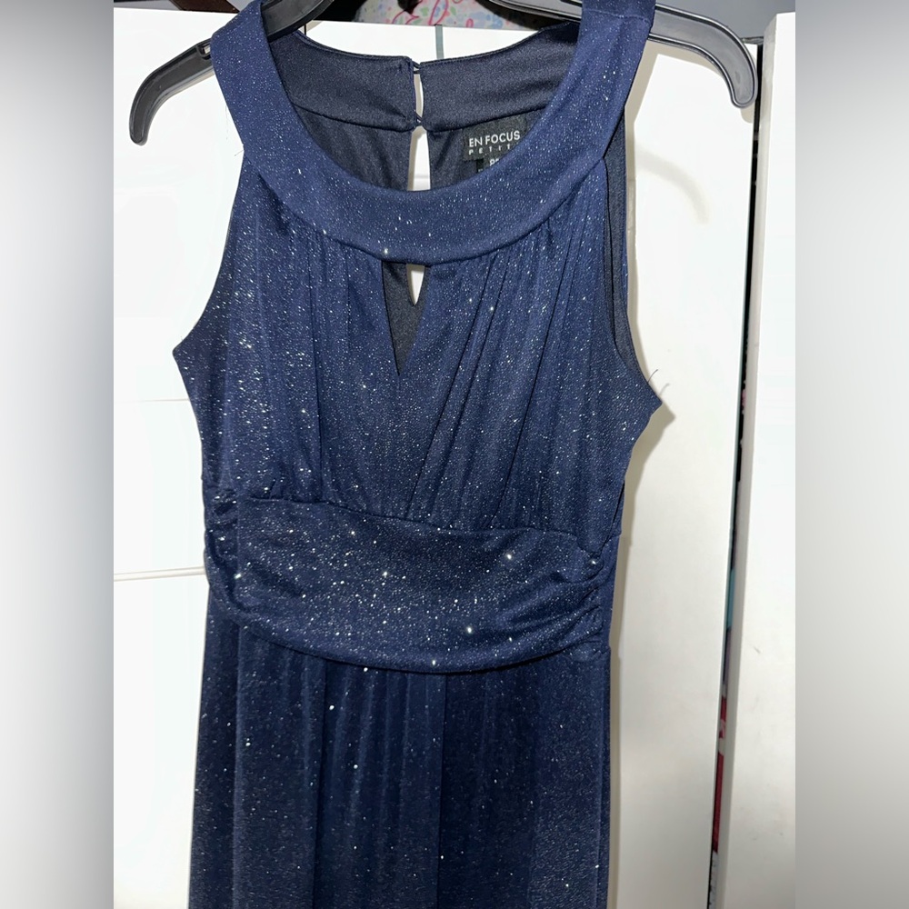 Enfocus Studio Sparkling Midnight Blue Dress